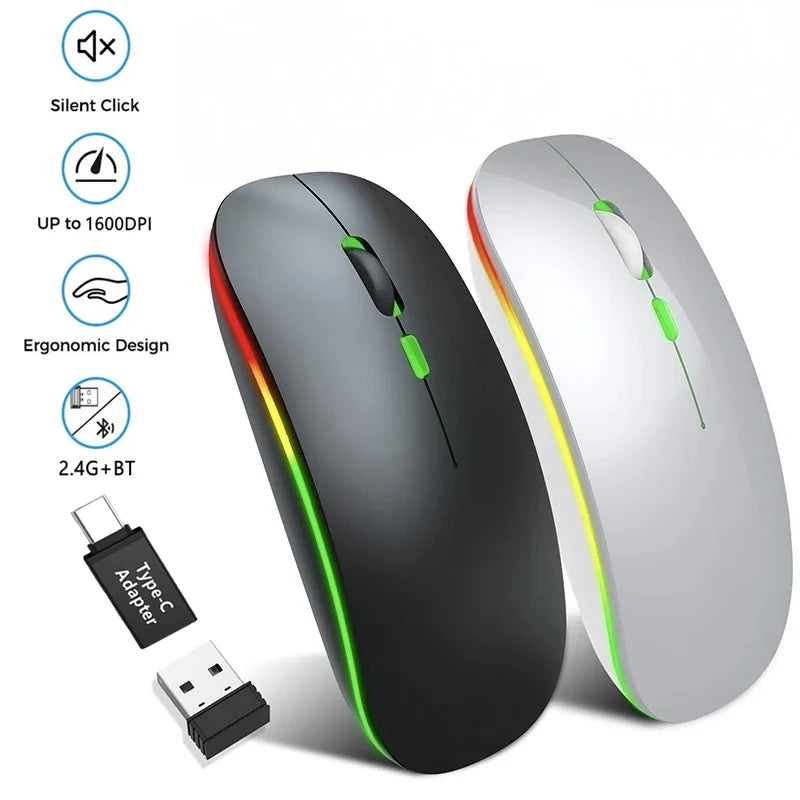 MissionFit Rechargeable LED Wireless Mouse