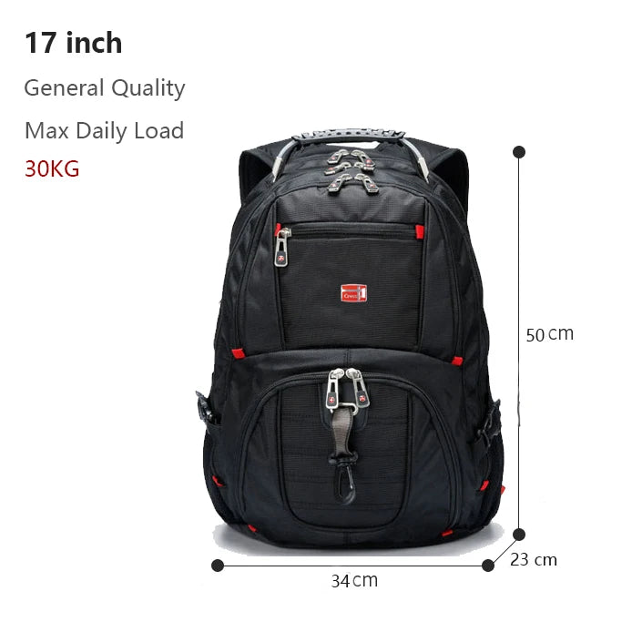 SWISS-Multifunctional Durable Laptop Backpack bags.