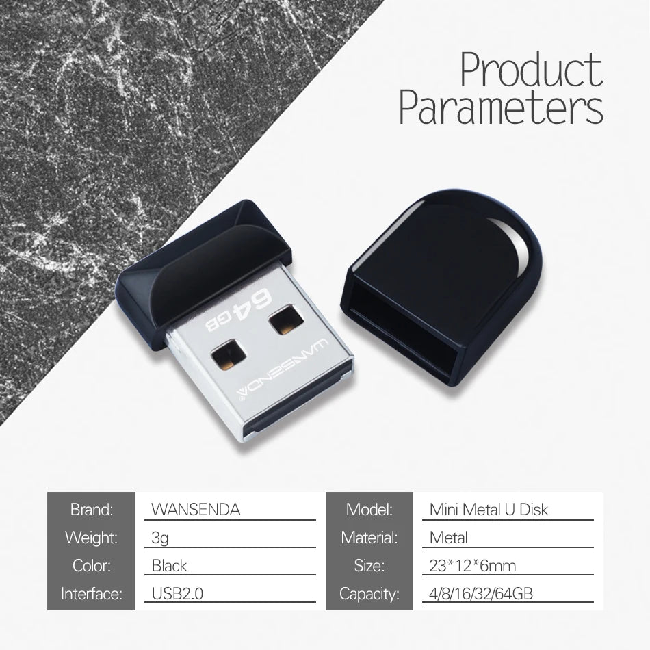 WANSENDA Super Mini Waterproof USB Flash Drive