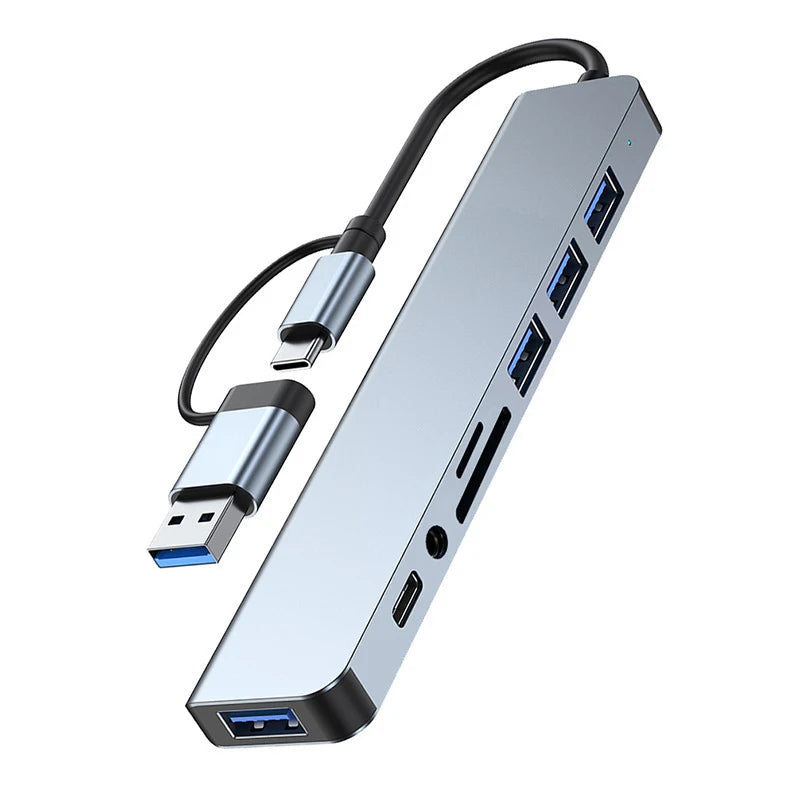 OULLX 8 in 2 USB +Type C HUB