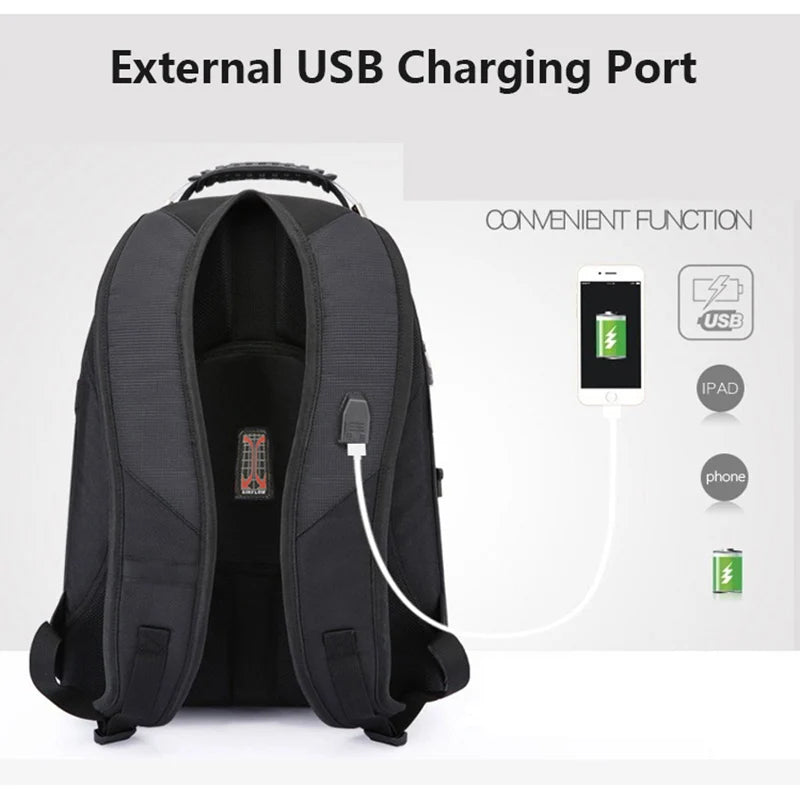 SWISS-Multifunctional Durable Laptop Backpack bags.