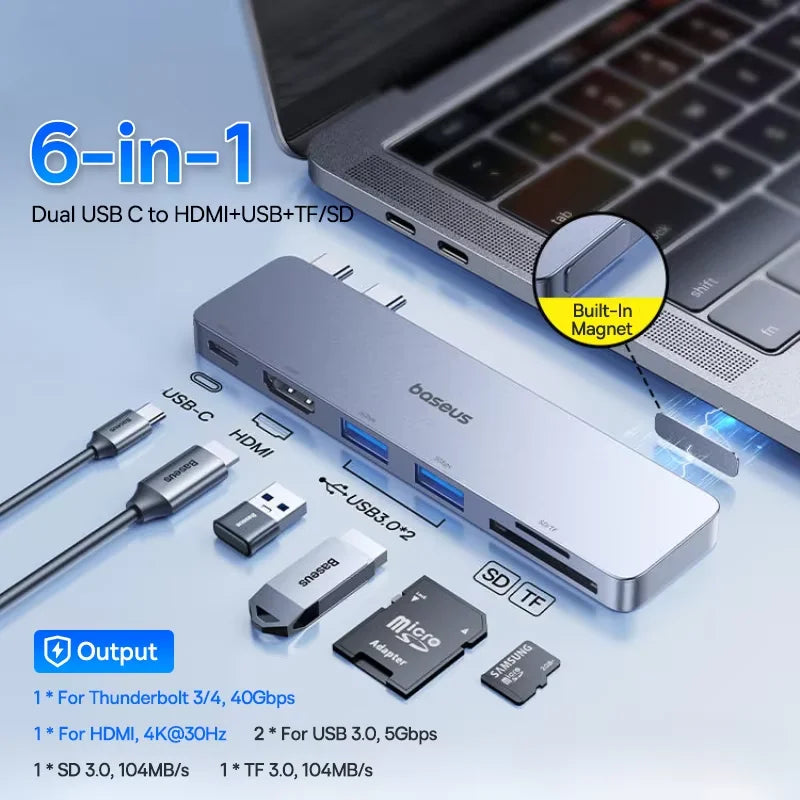Baseus Dual USB-C Hub