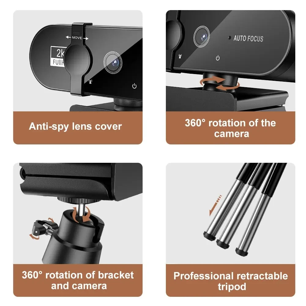 DTVANE 4K Webcam 1080P Mini Camera
