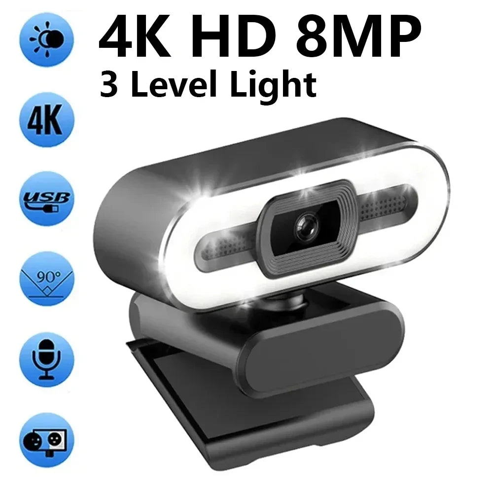 Portable Full HD 1080P 2K 4K Webcam