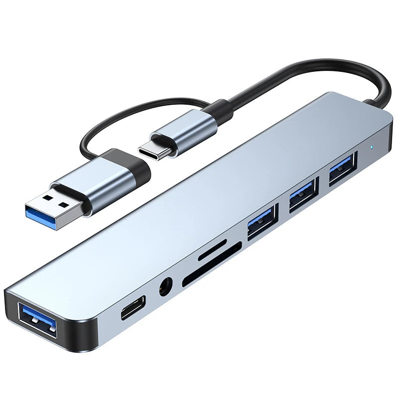 OULLX 8 in 2 USB +Type C HUB