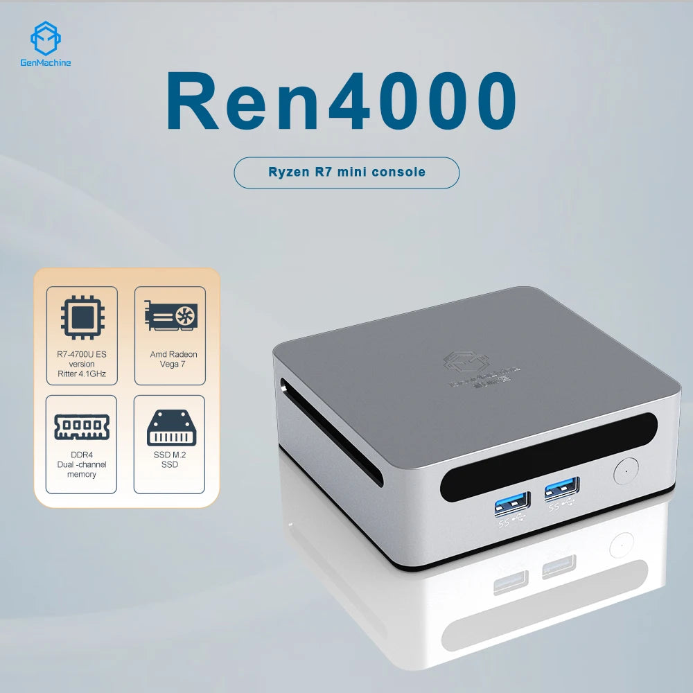 GenMachine New Ren4000 4700U Mini PC
