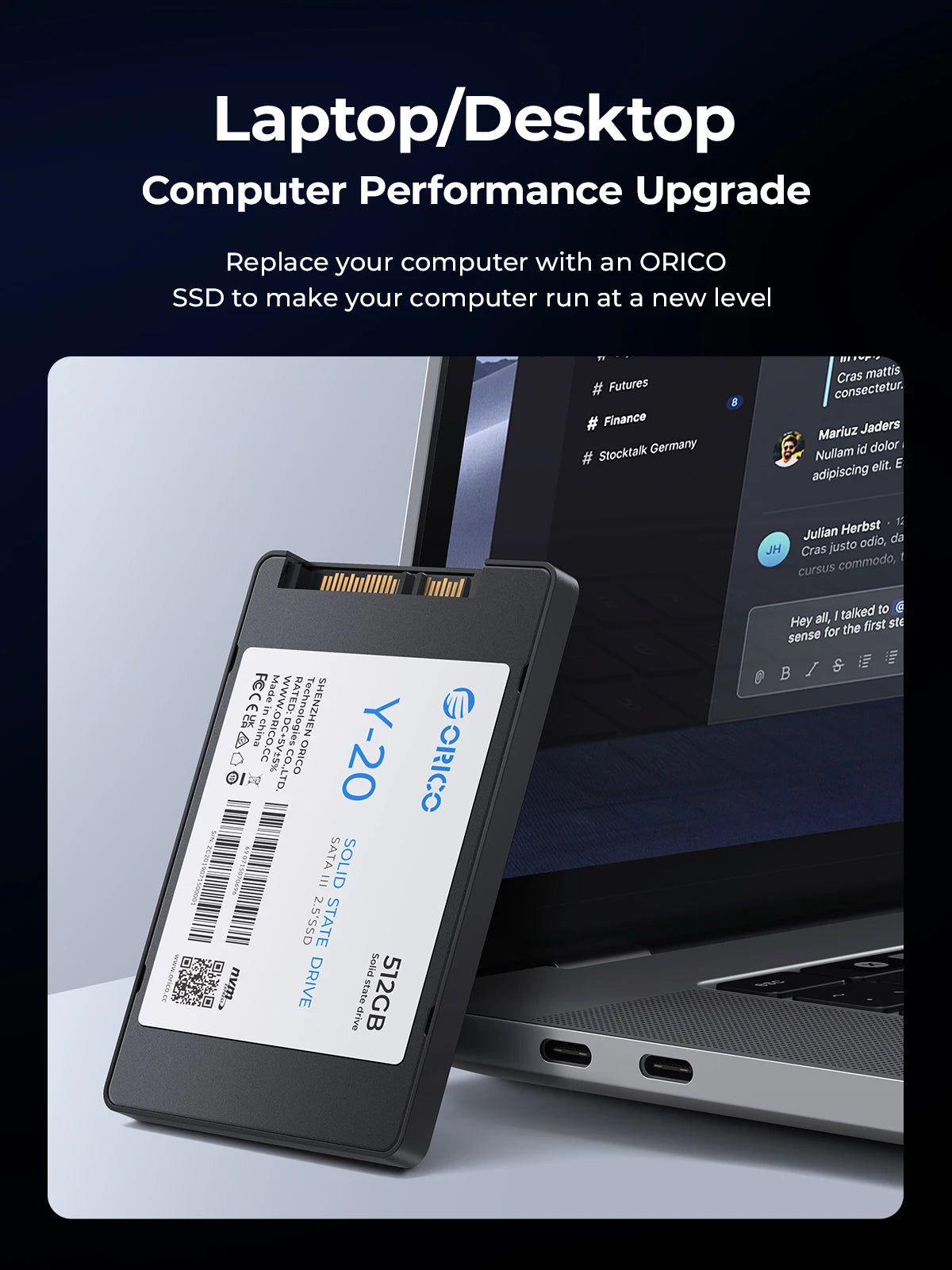 ORICO SATA III SSD 2.5” Internal Solid State Drive 3D NAND 512GB 1TB 2TB 4TB  UP to 550MB/s for Upgrade PC Laptop Desktops