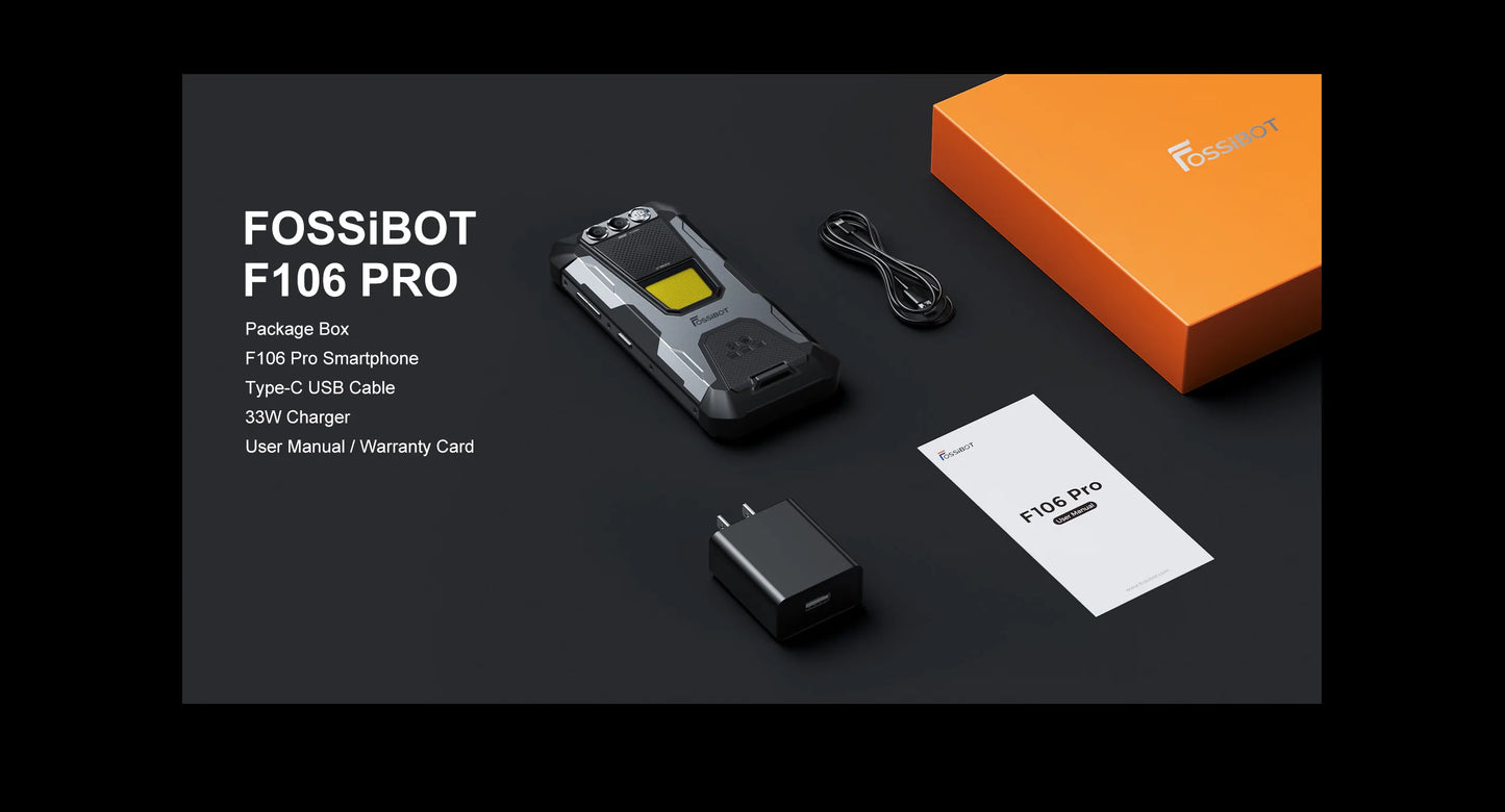 FOSSiBOT F106 PRO MTK G85 Android 14 Rugged Smartphone