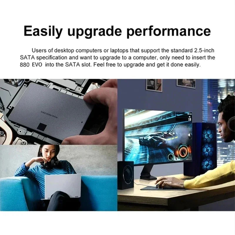 Lenovo New SSD 880 EVO 1TB 2TB 4TB Internal Solid State Drives Hard Disk SATA 3.0 MLC 2.5 Inches for Laptop Desktop PC PS4 PS5