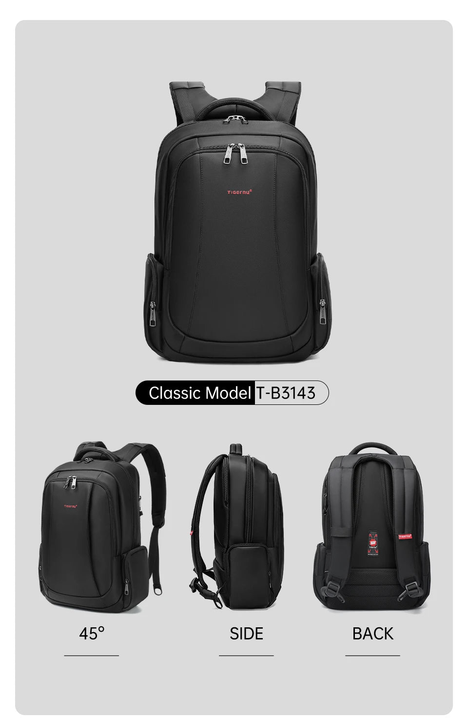Tigernu Laptop Backpack Bags For Men