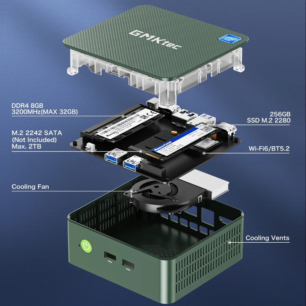 GMKtec G3 Mini PC Intel Alder Lake N100 Windows 11 Pro