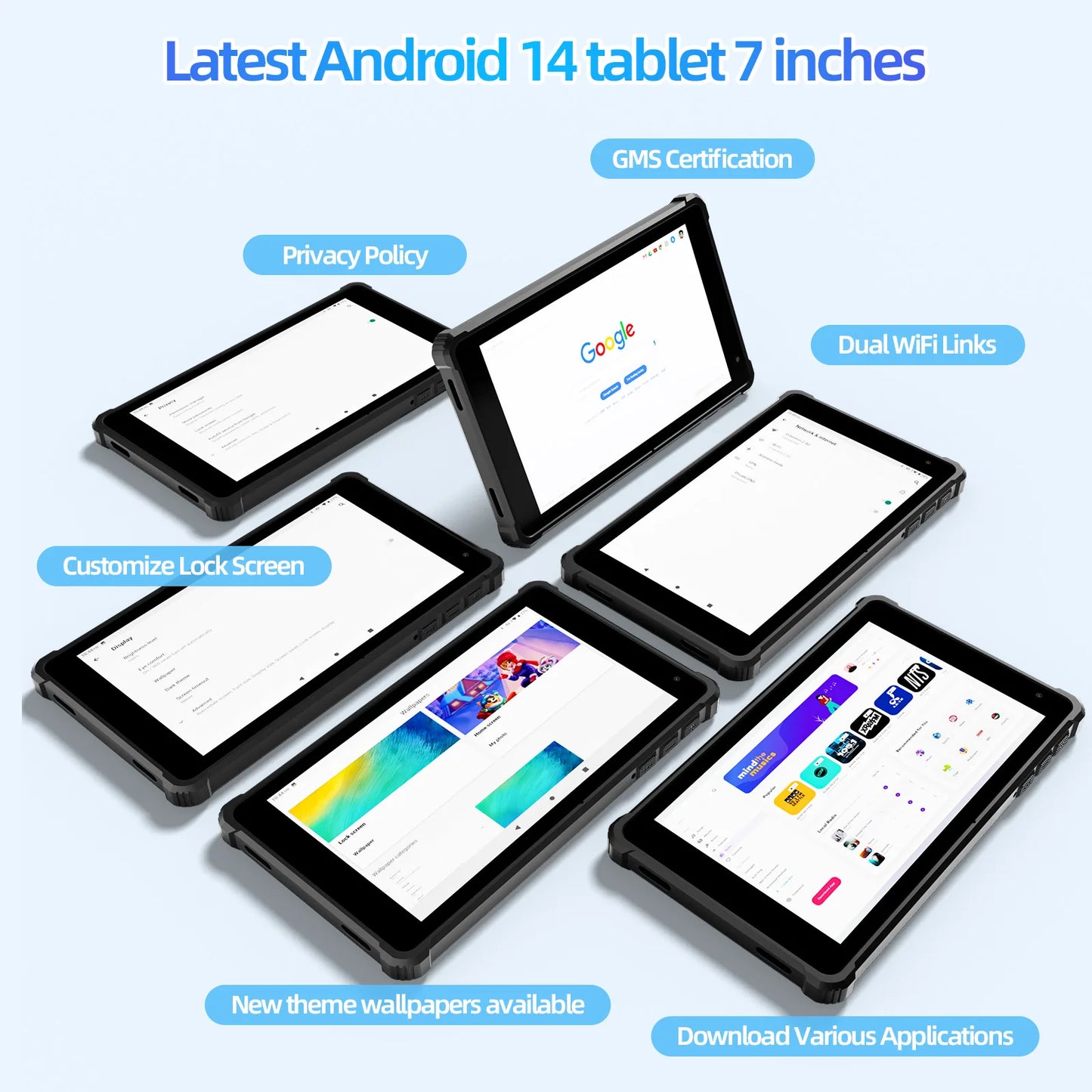 PRITOM Tablet 7" Android 14