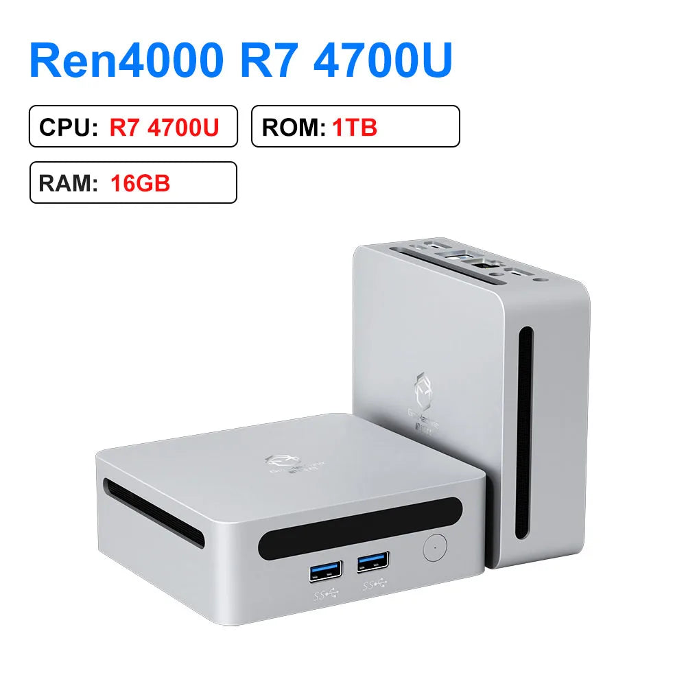 GenMachine New Ren4000 4700U Mini PC