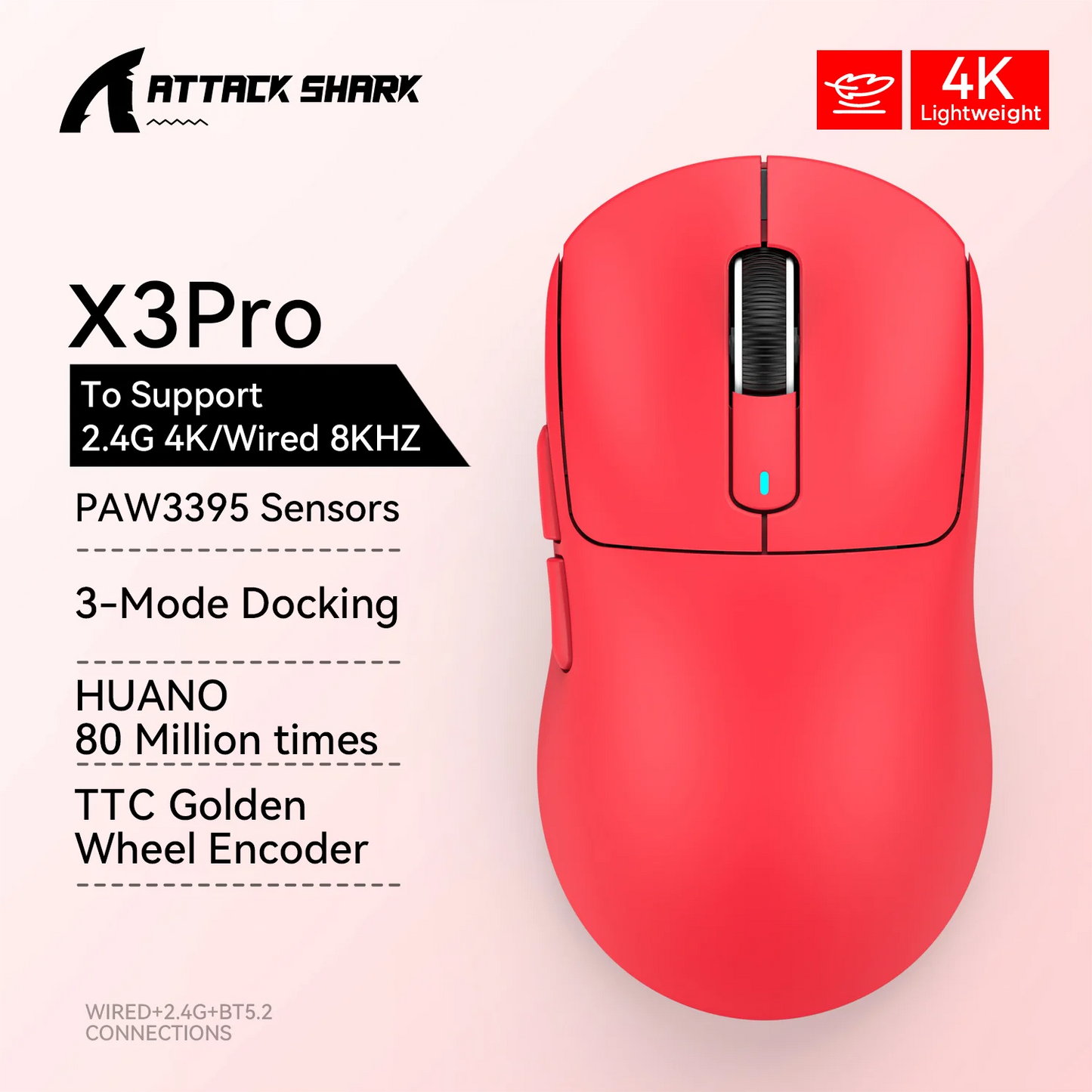 Attack Shark  X3Pro X3 Wireless Mouse