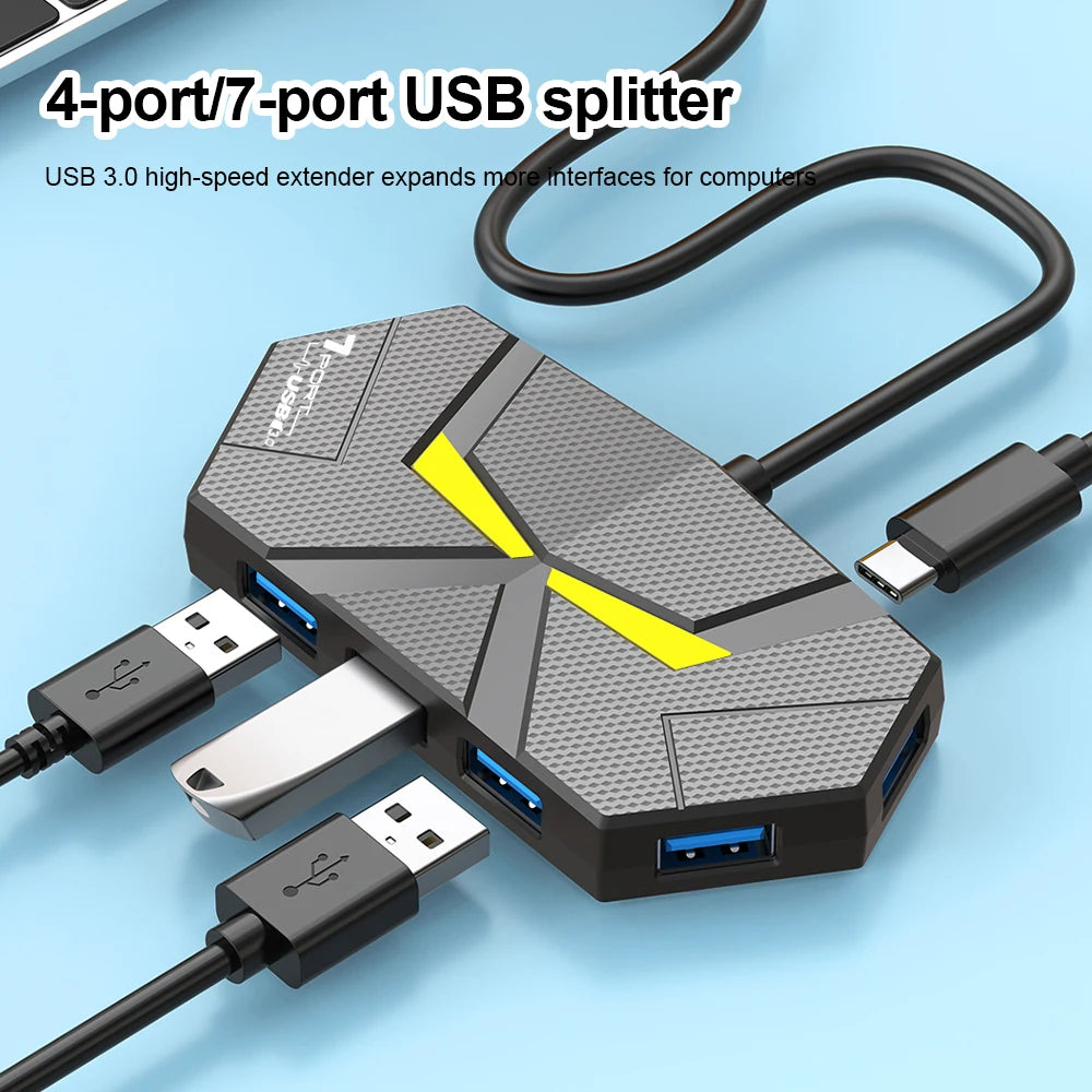 Kebidumei 7 Ports USB 3.0 HUB