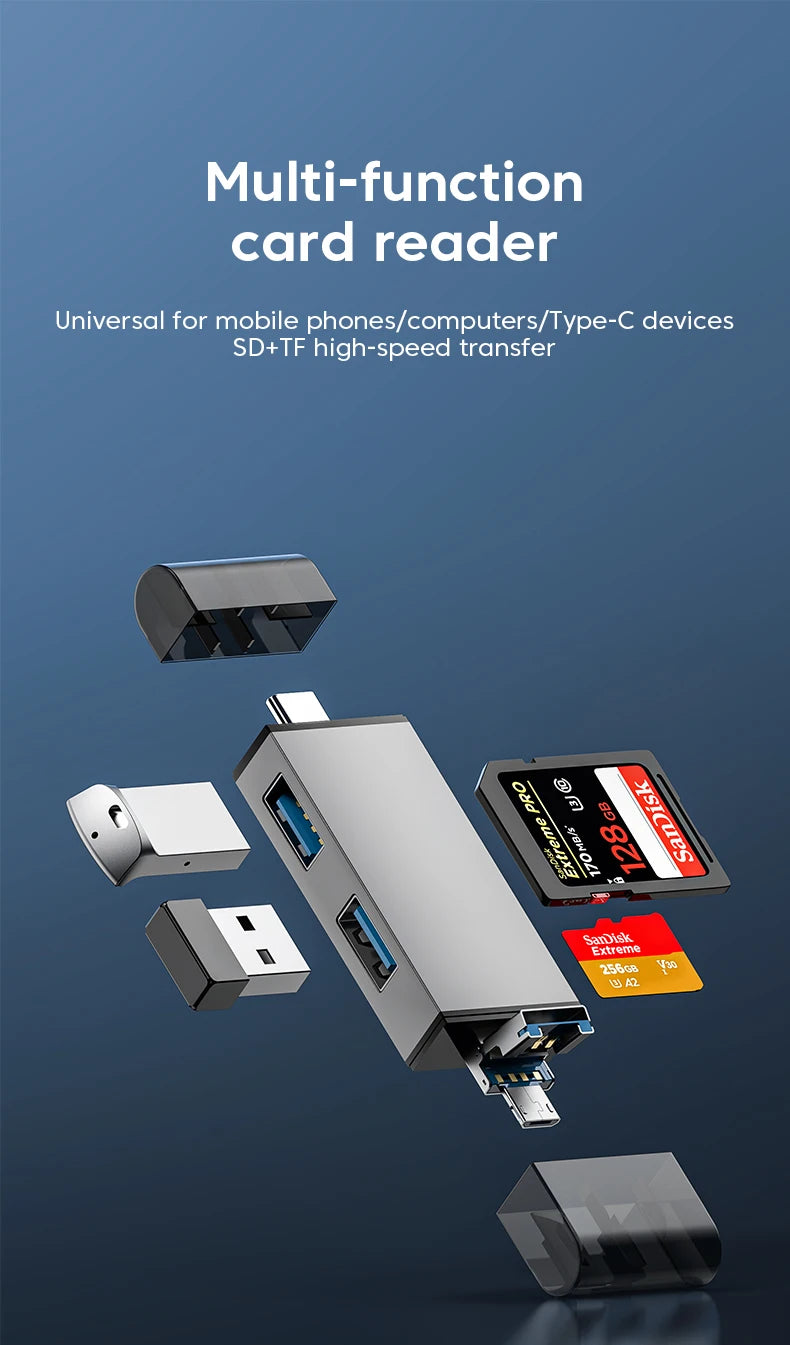 Elough 7 In 1 Multifunction Usb 3.0 Card Reader