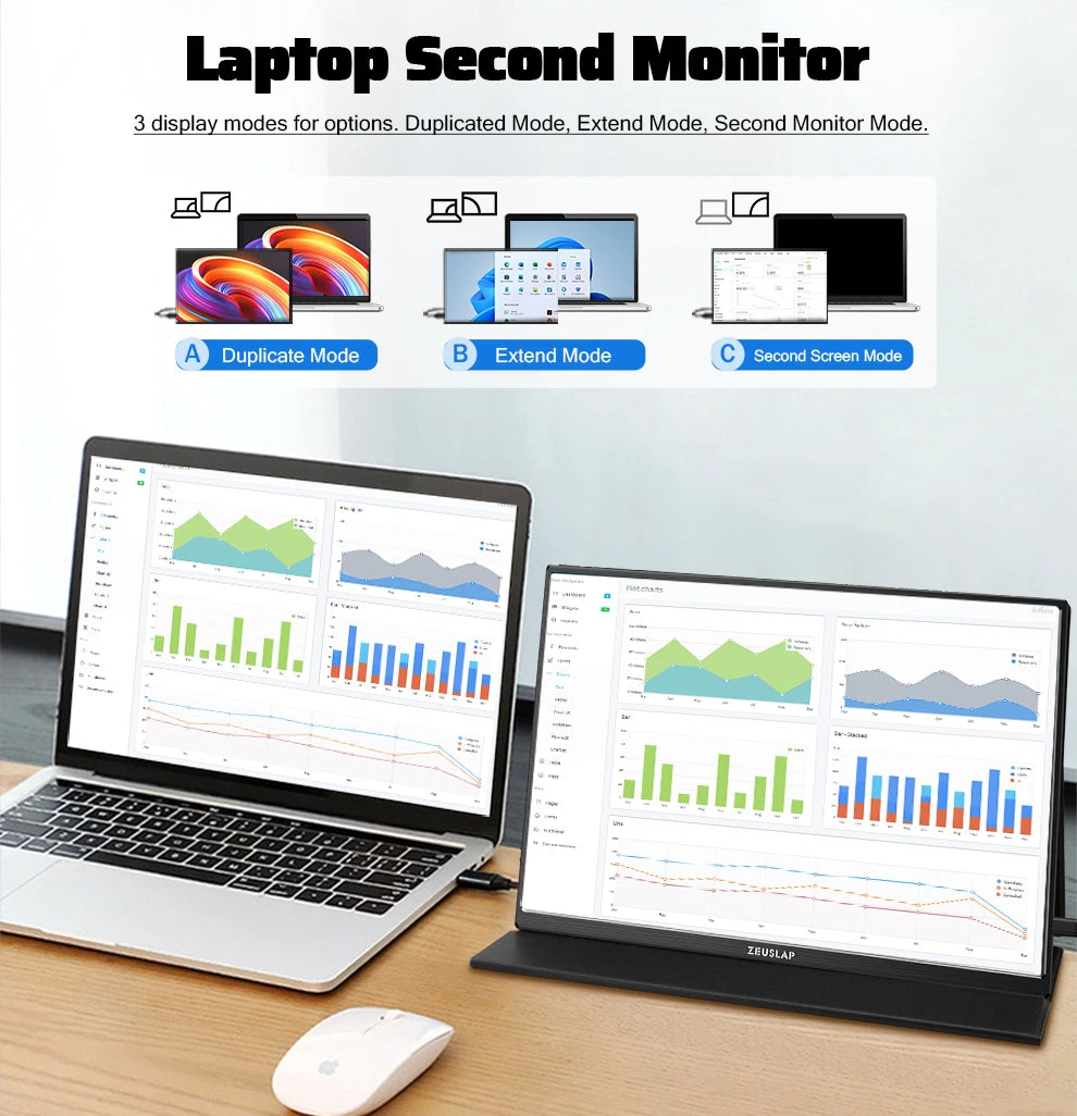 ZEUSLAP 16" 2.5K 144hz Portable Monitor