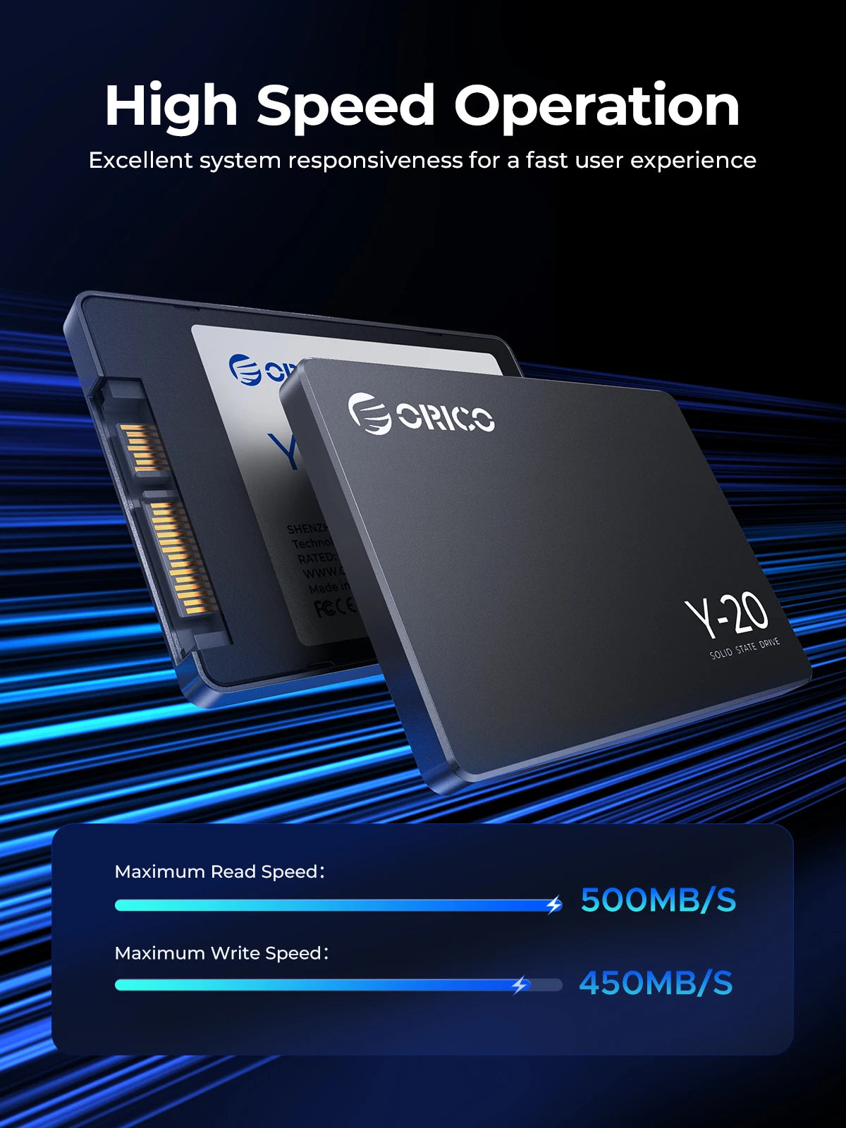 ORICO SATA III SSD 2.5” Internal Solid State Drive 3D NAND 512GB 1TB 2TB 4TB  UP to 550MB/s for Upgrade PC Laptop Desktops