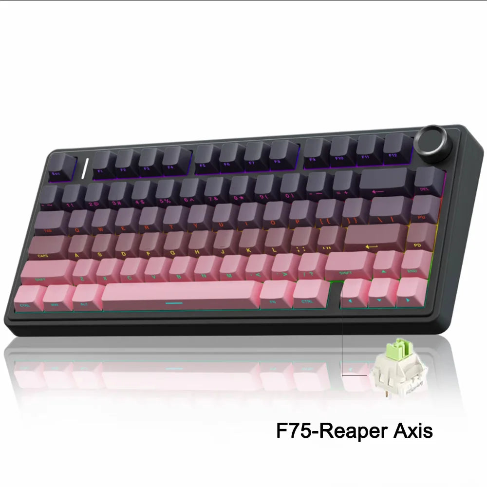 AULA F75 2.4G Wireless/Bluetooth/Wired Gaming Mechanical Keyboard