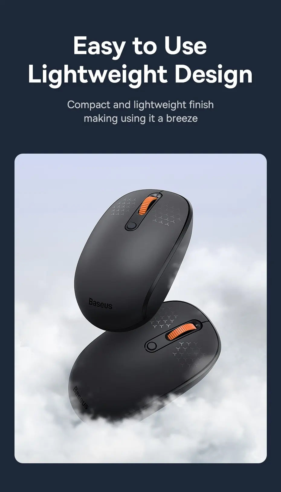 Baseus F01B Mouse Wireless Bluetooth 5.0