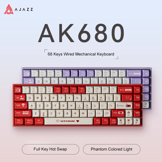 AJAZZ AK680 Mechanical  Wireless Bluetooth Keyboard