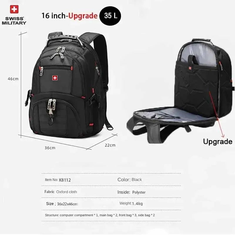 SWISS MILITARY 17" Waterproof Laptop Backpack.