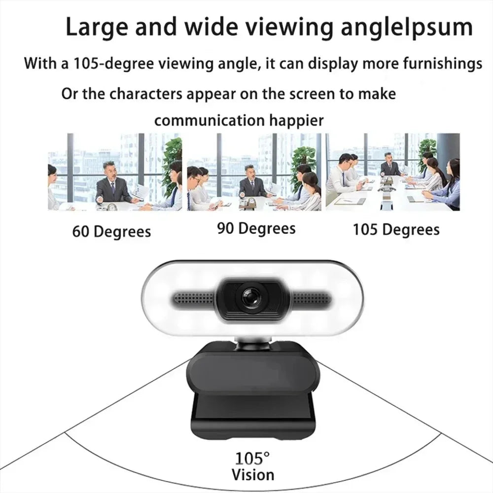Portable Full HD 1080P 2K 4K Webcam