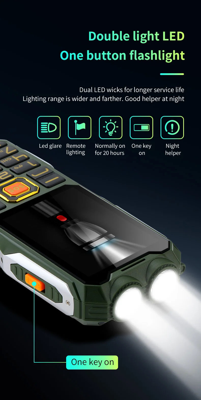 Q8 GSM 2G Rugged Mobile Phone
