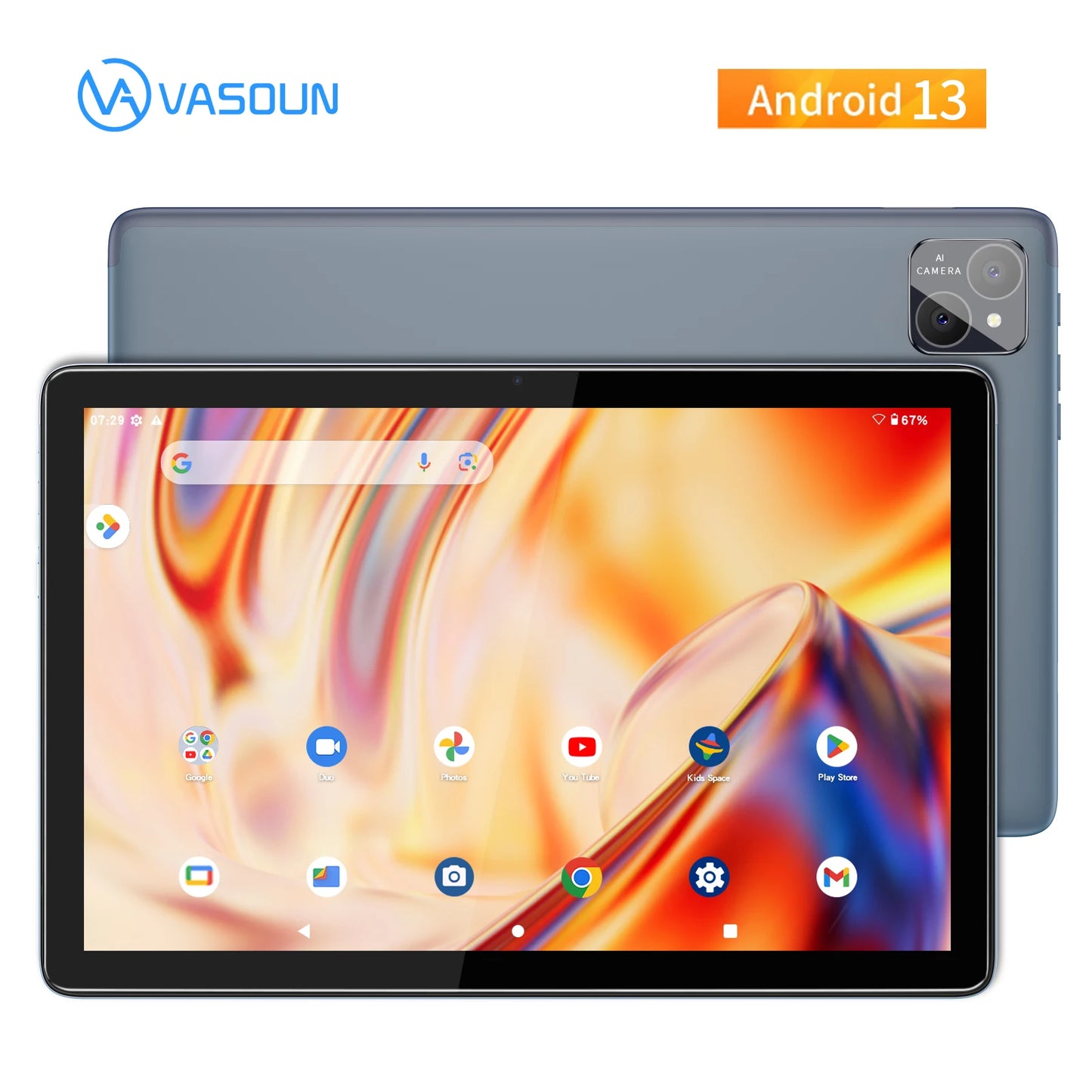 VASOUN Android 14 Tablet