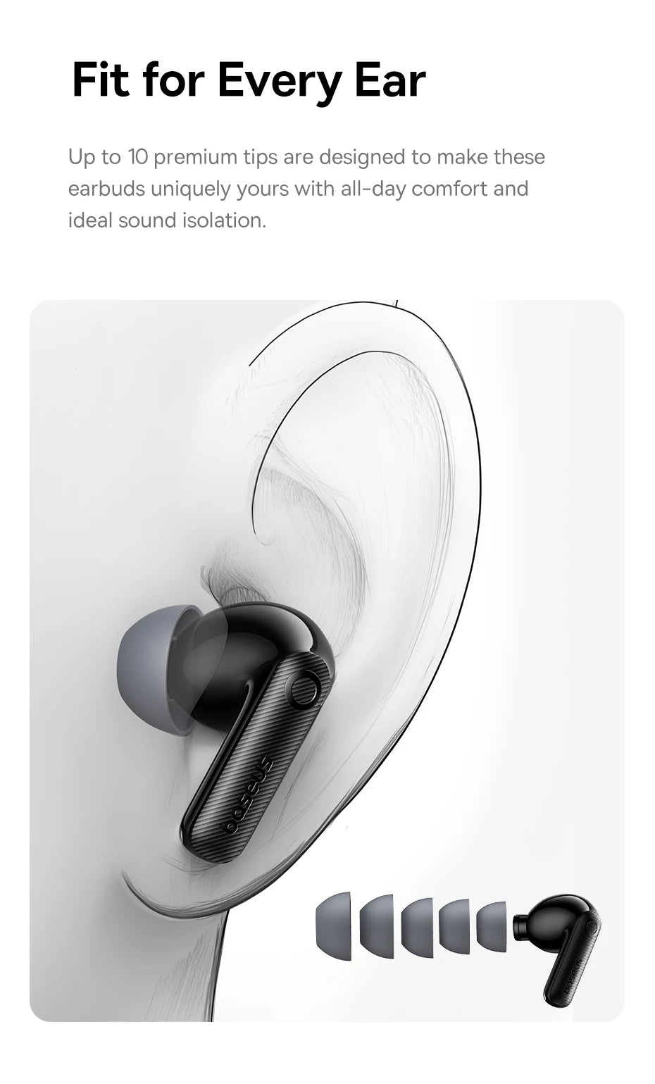 Baseus EP10 Pro ANC Wireless Bluetooth Earbuds
