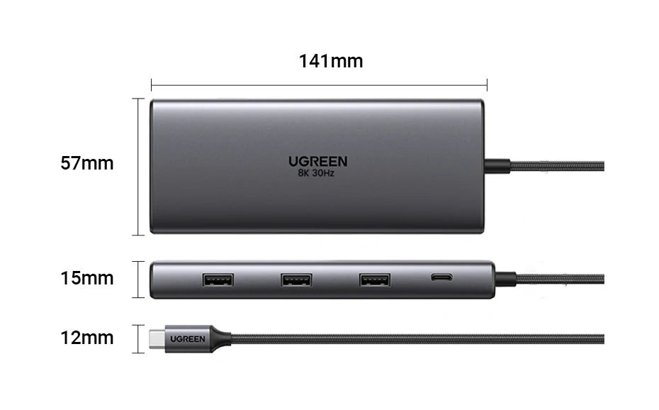 UGREEN Dual HDMI USB-C HUB