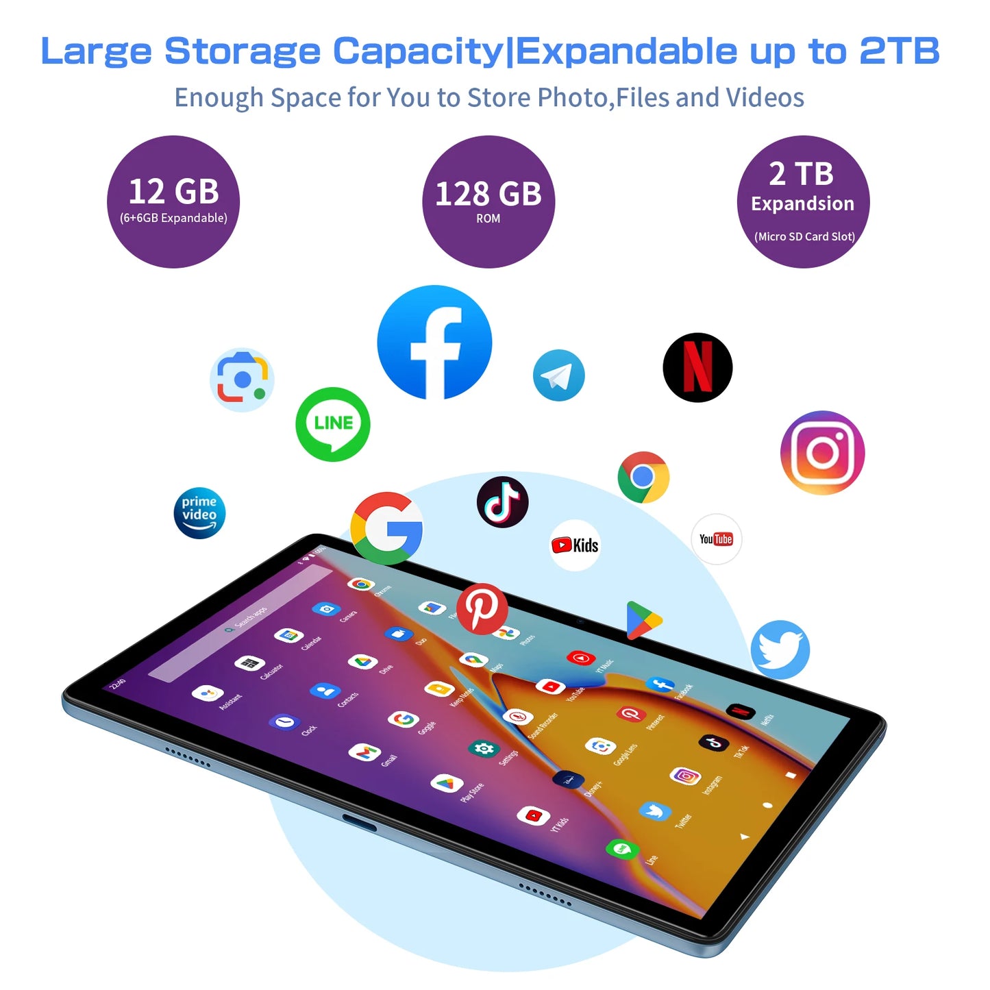 VASOUN Android 14 Tablet