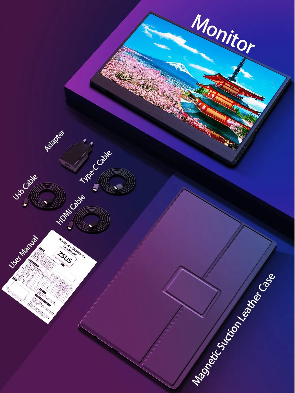 ZSUS 15.6-Inch Portable Monitor