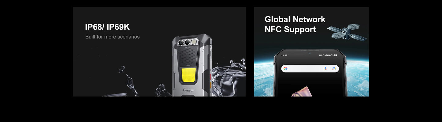 FOSSiBOT F106 PRO MTK G85 Android 14 Rugged Smartphone