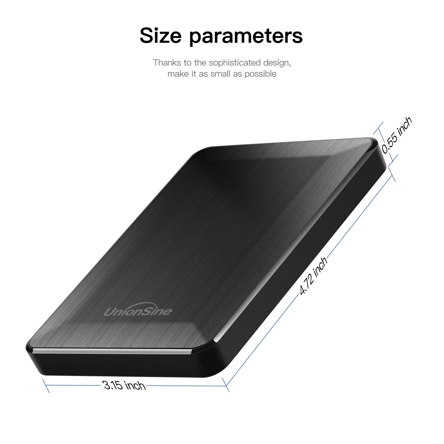 UnionSine HDD 2.5 Inch Portable External Hard Drive