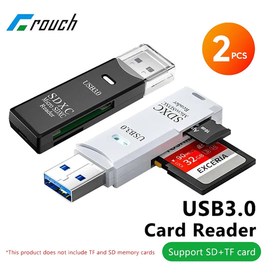 Crouch 2PCS 2-in-1 USB 3.0 Card Reader