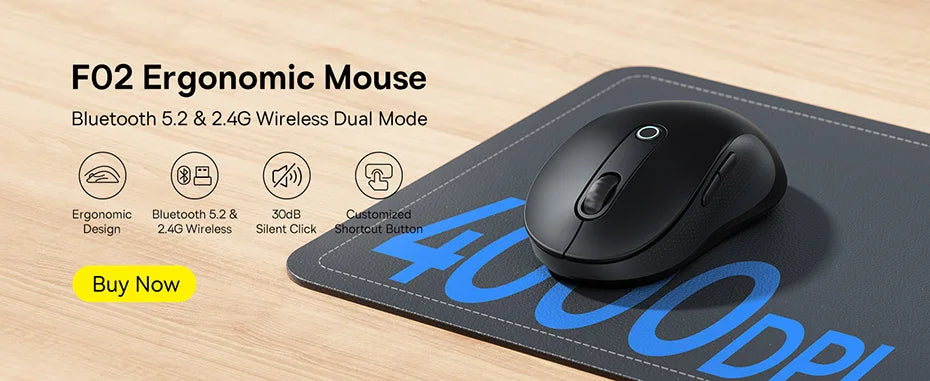Baseus F01B Mouse Wireless Bluetooth 5.0