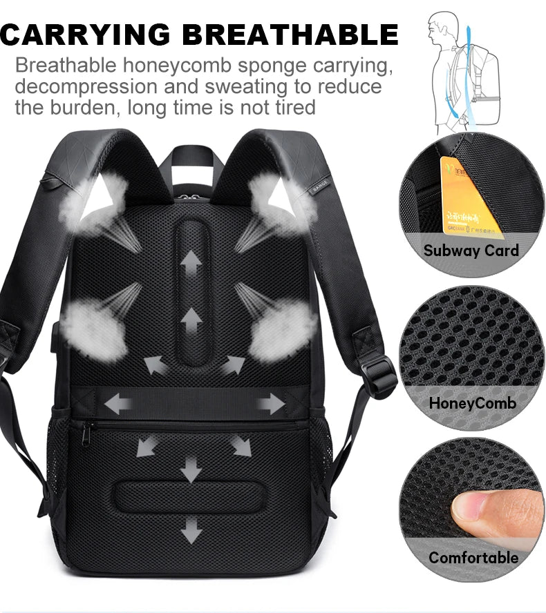 BANGE Travel Waterproof Laptop Backpack Bag.
