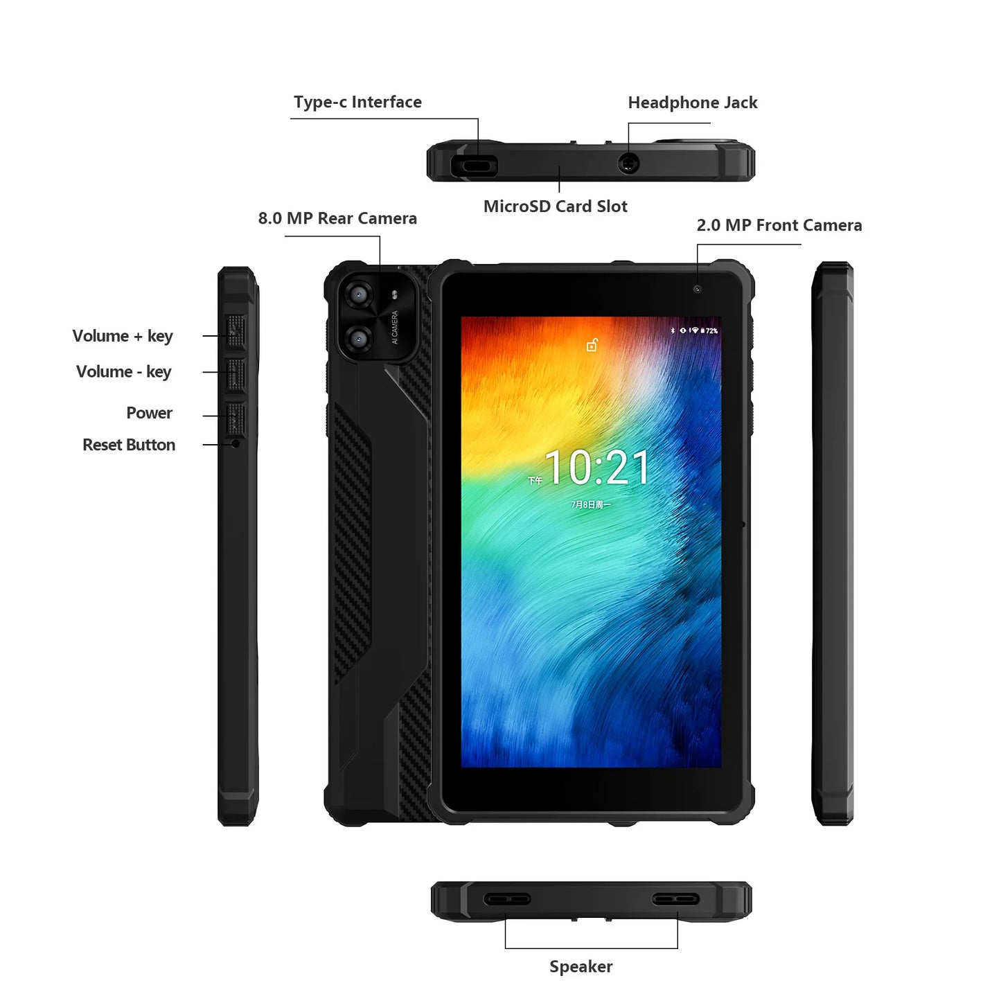 PRITOM Tablet 7" Android 14