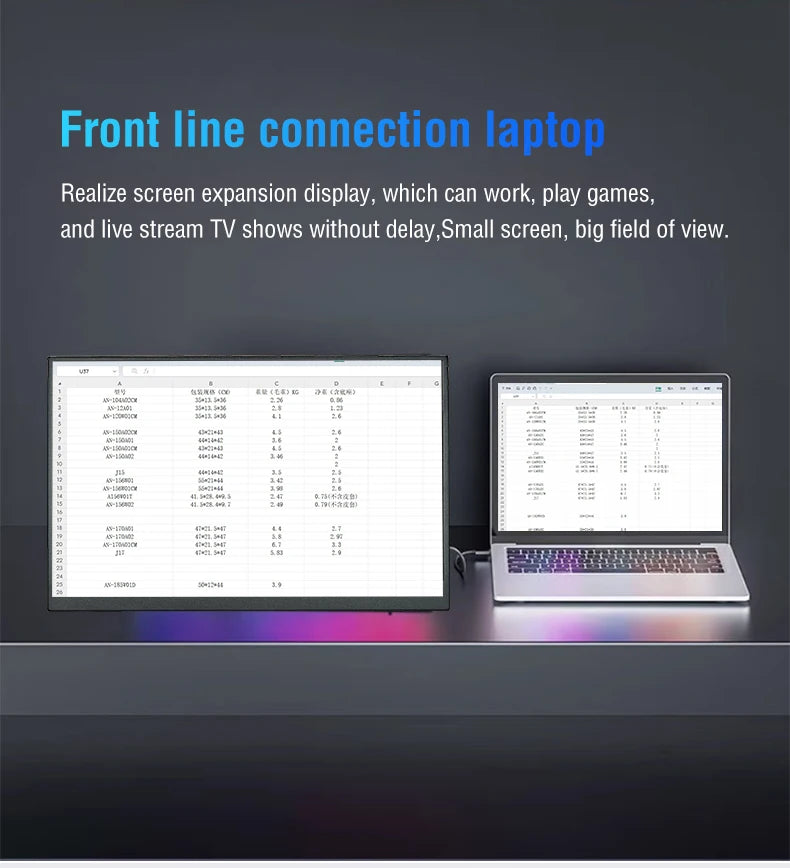 Anmite 10.5-Inch Portable Monitor 1280P HDR 15:10 Low Blue Light For XBox PS4 / 5 Switch Cell Phone PC Loptop Extension