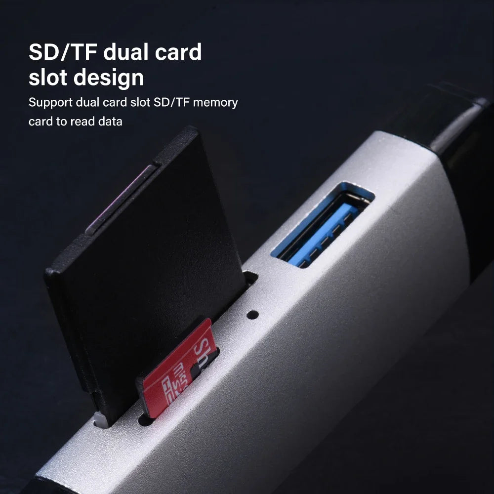 JASTER 6 In 1 Multifunction USB 3.0 Card Reader