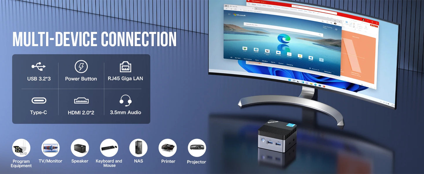 GMKtec KB5 Mini PC Intel Celeron N5105 Windows 11