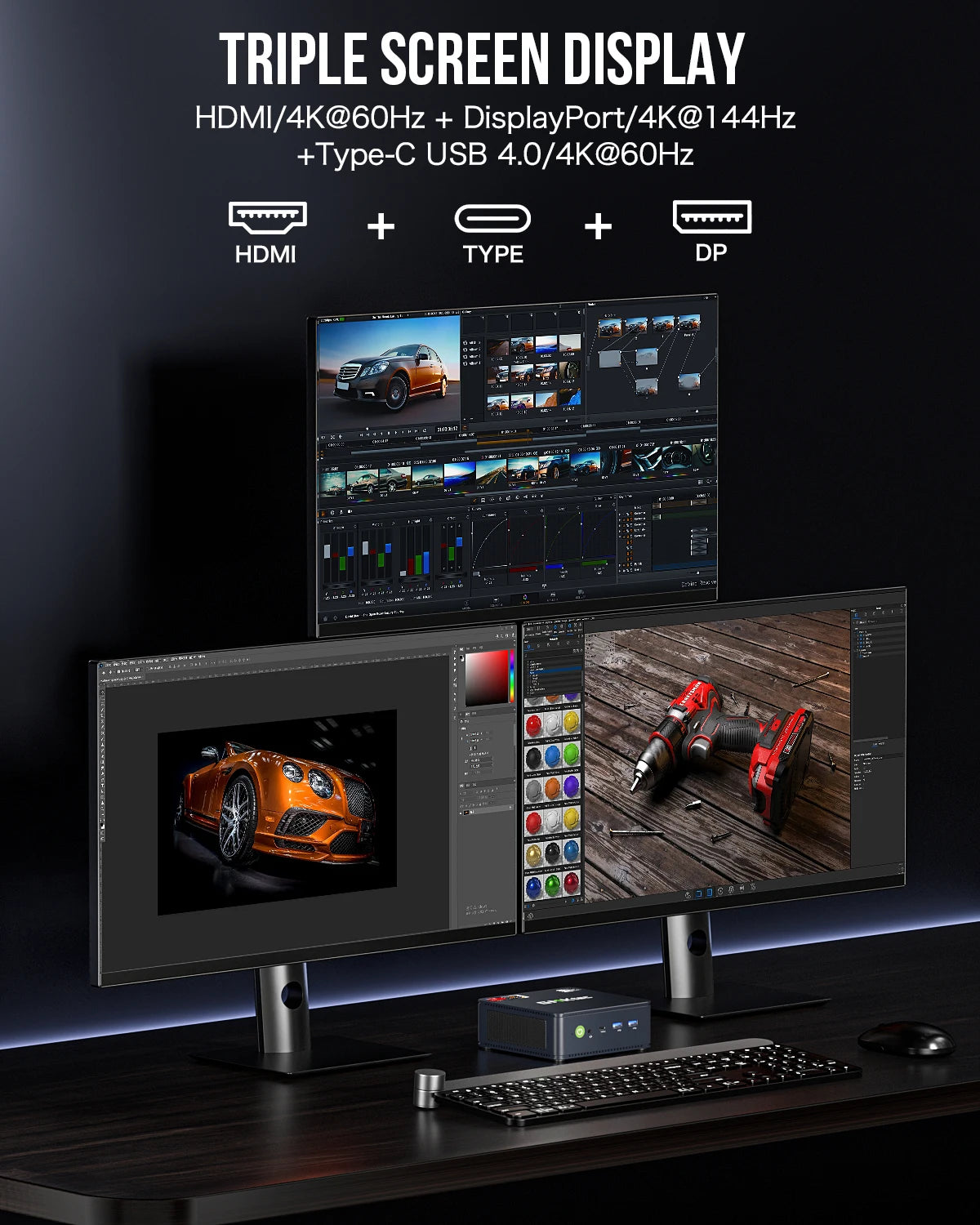 GMKtec M6 Mini PC Desktop Computer