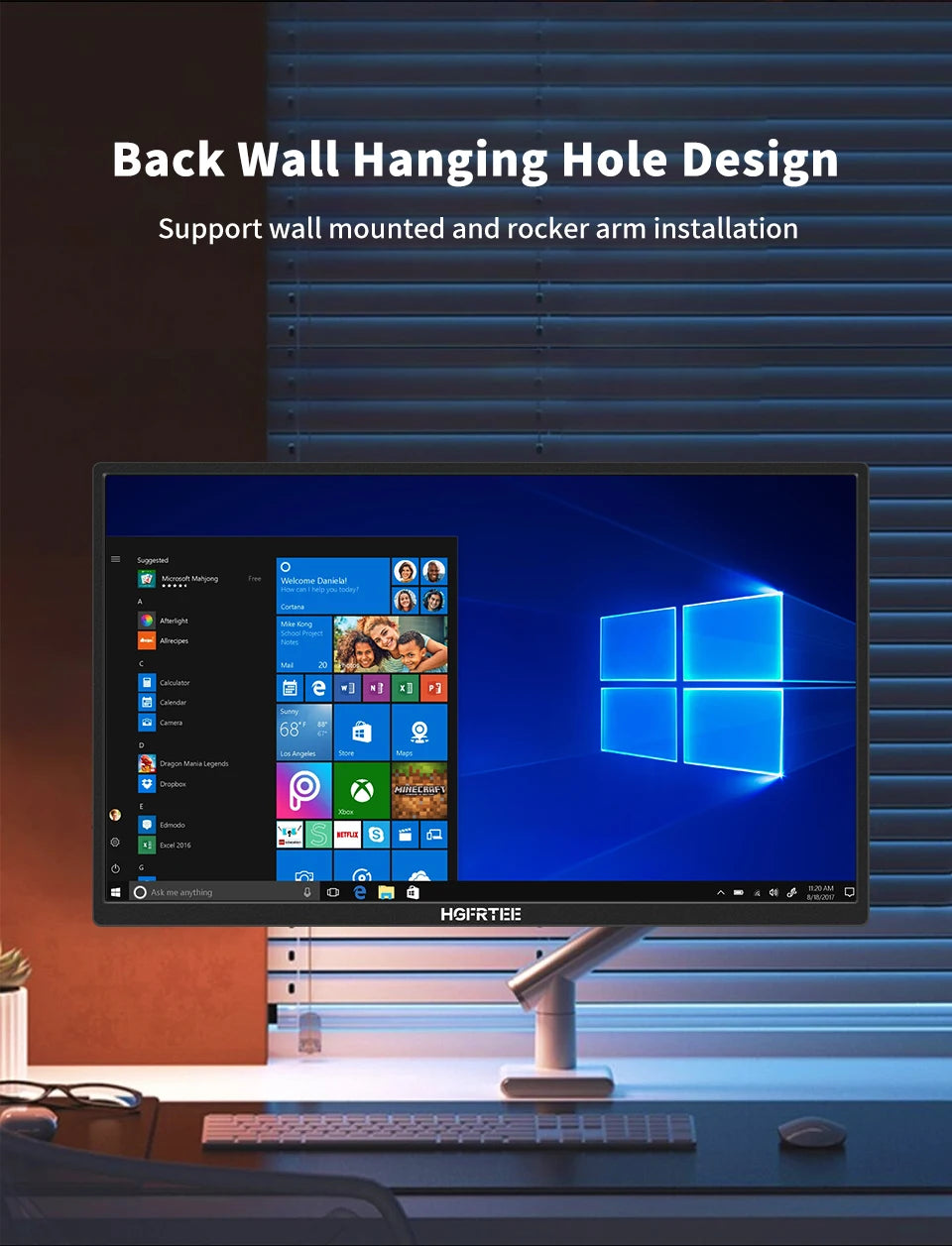HGFRTEE 18.5inch Portable Monitor